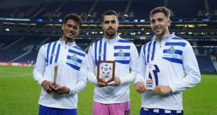 Diogo Costa distinguido no jogo do FC Porto frente ao Estrela da Amadora