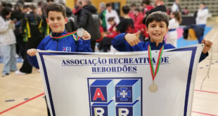 AR Rebordões duplamente de prata na Fase Regional Norte do Campeonato Nacional de Karate de Infantis a Juvenis